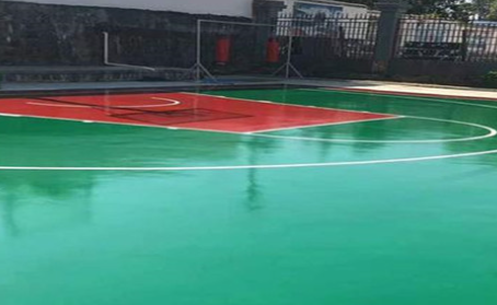 南京篮球场翻新地面